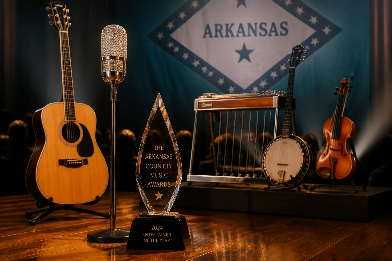 Garth Brooks Delivers Lifetime Achievement Award to Allen Reynolds at Arkansas Country Music Awards