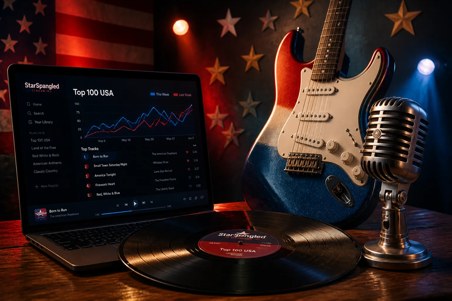 Bruce Springsteens Born in the U.S.A. Reenters Charts in July 4 Streaming Surge