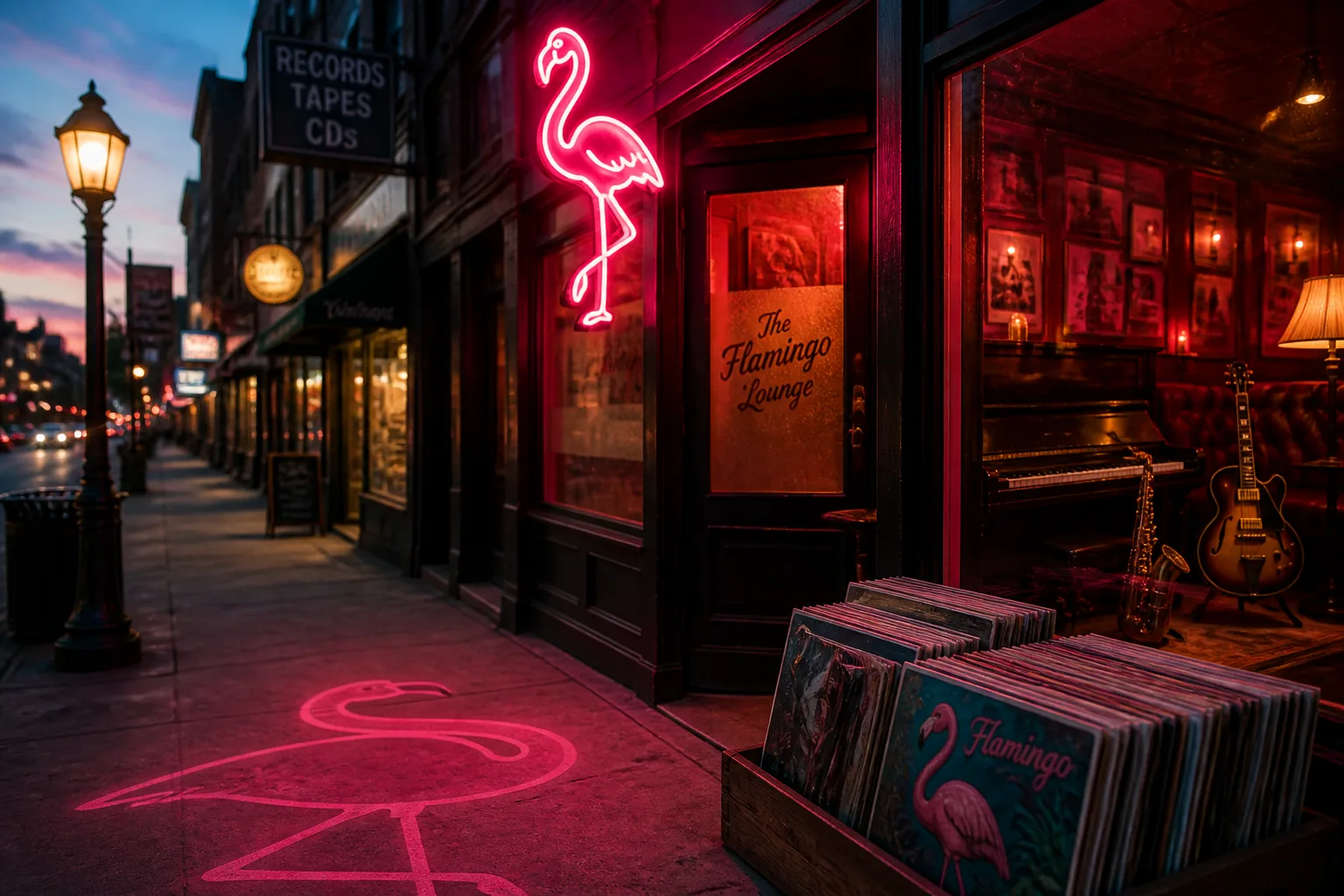 Newmarkets Flamingo Noir Record Bar Turns Main Street into a Community-Focused Music Hub